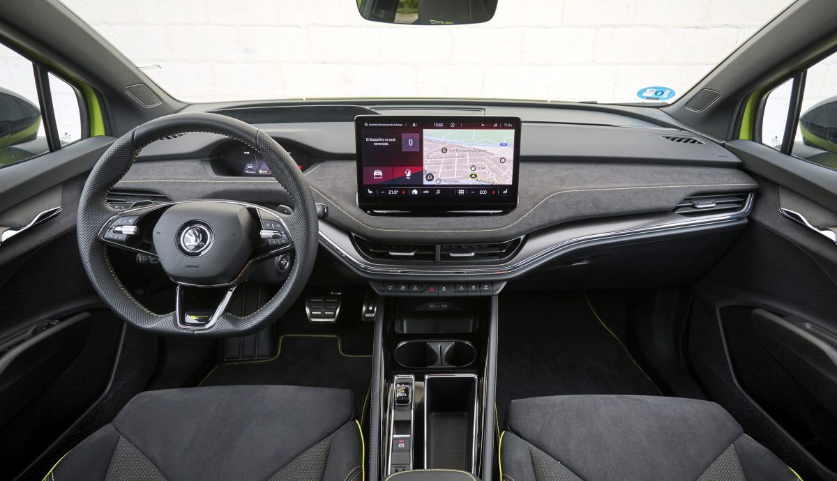 škoda enyaq coupé diseño interior
