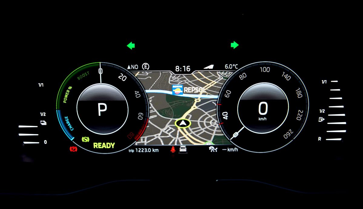 Skoda superB IV - Panel de control